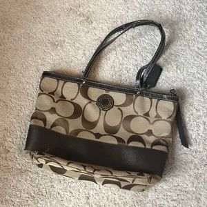 Signature Coach Brown Handbag